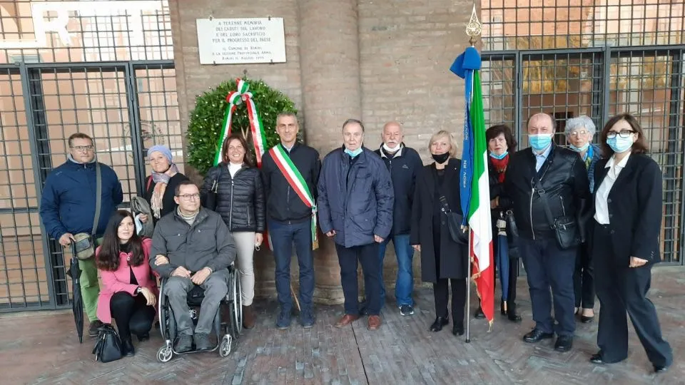 la celebrazione per la 71 giornata per ricordare le vittime del lavoro