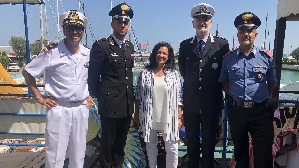 il momento degli auguri al club nautico