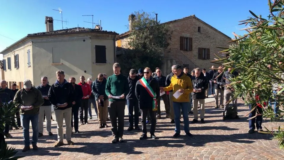 gli ufficiali in visita