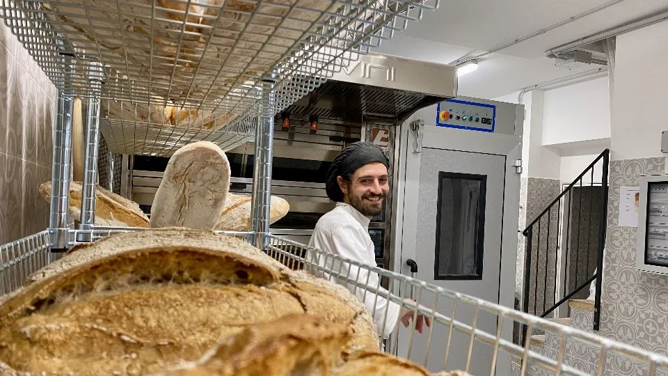 all’interno del forno
