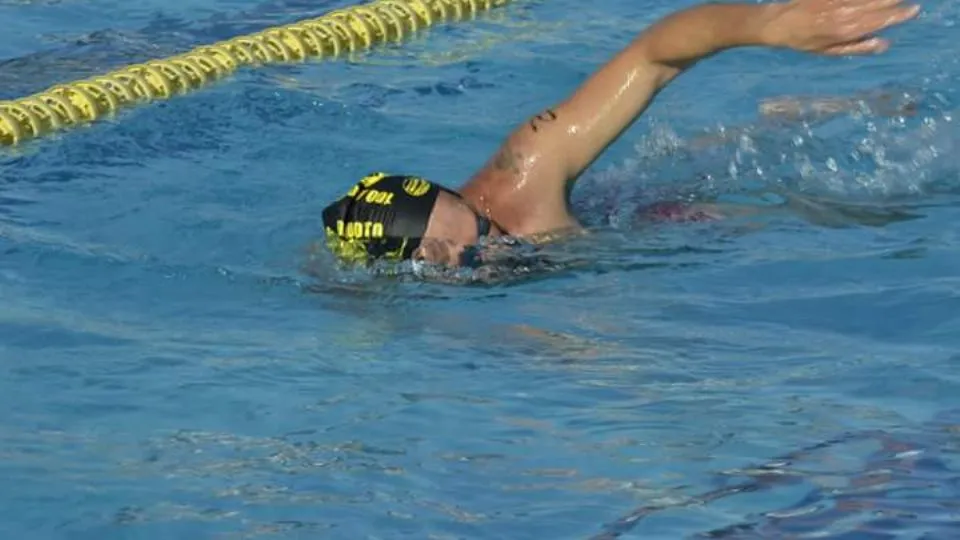 Cristian Lucarelli durante una competizione
