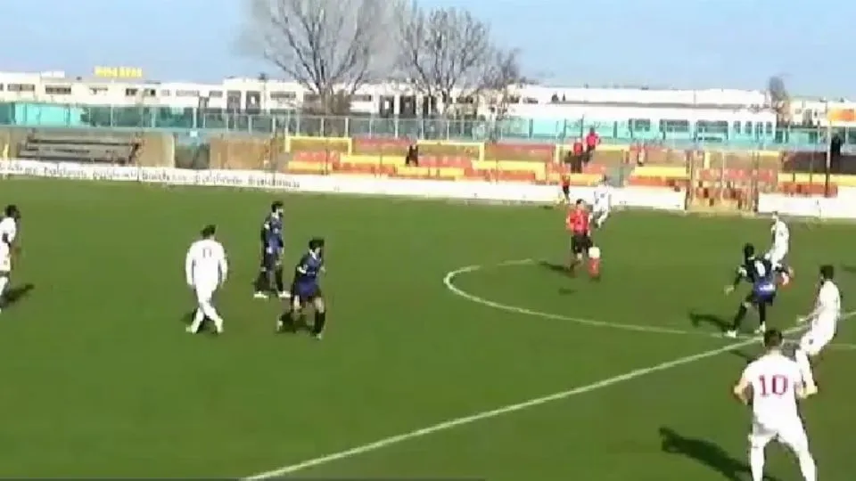 Un momento della partita
