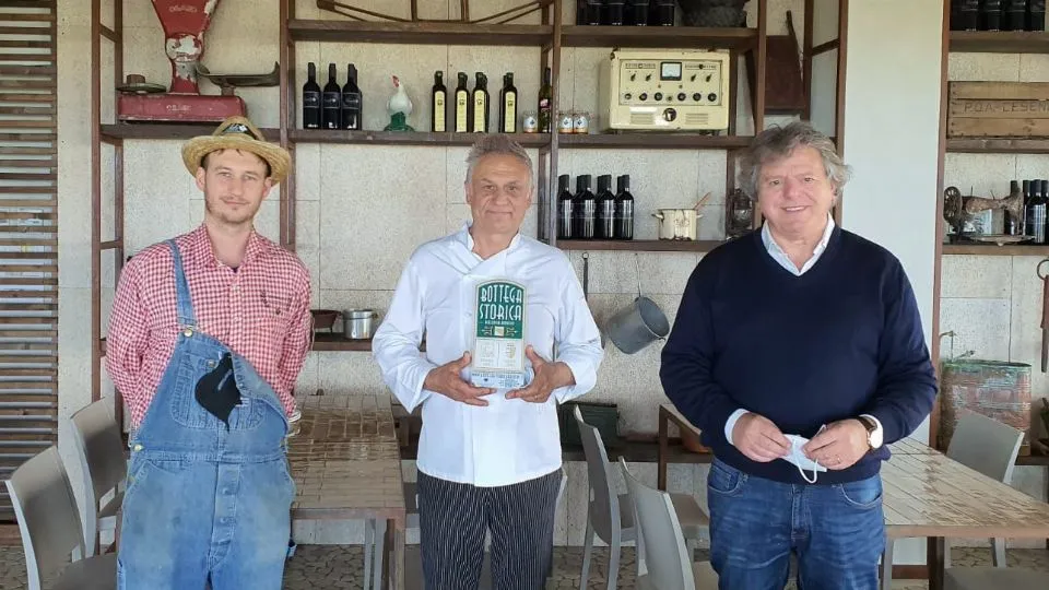 Roberto e Marcello Rinaldi insieme a Gianni Indino