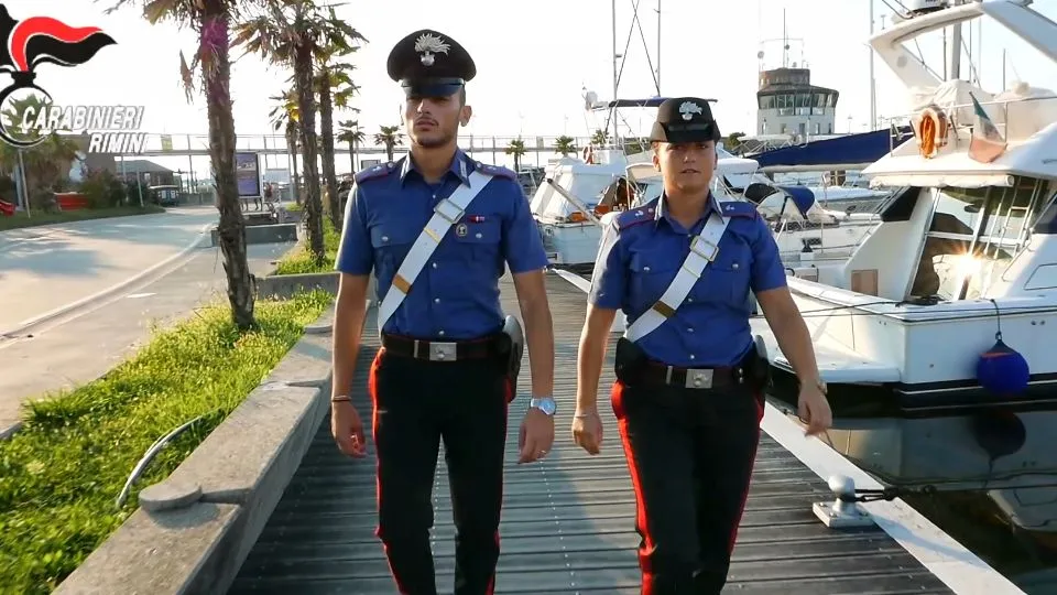 i carabinieri della stazione Porto di Rimini