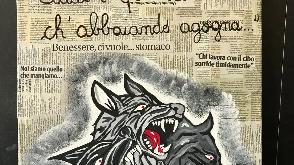 una delle opere in mostra