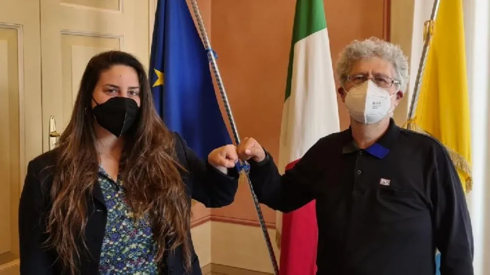 Il sindaco Parma e Fontana