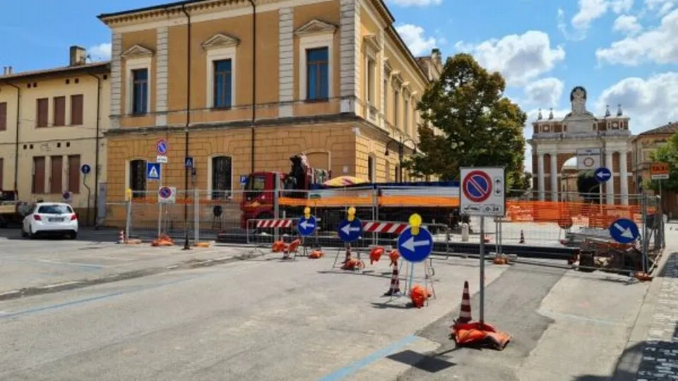 gli scavi a Santarcangelo
