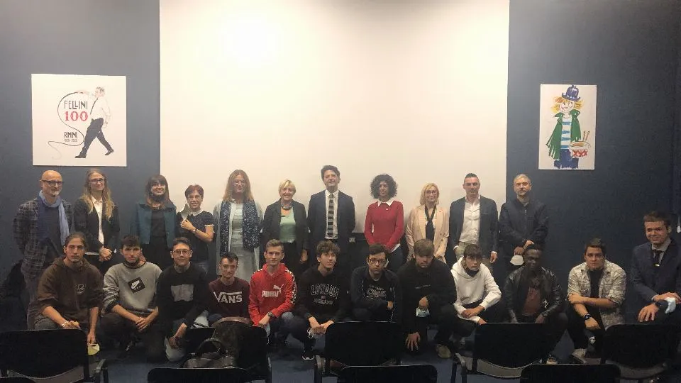 l’inaugurazione della sala al Belluzzi Da Vinci
