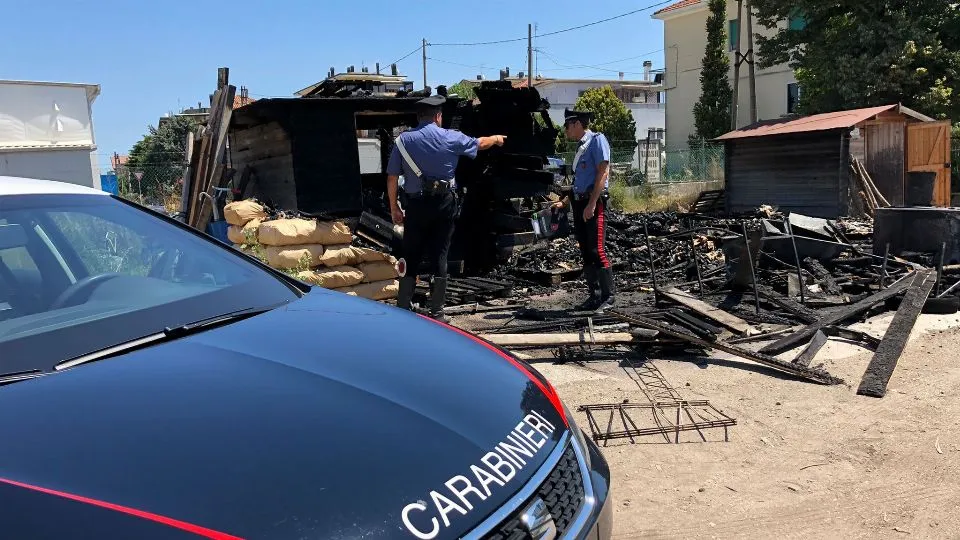 i carabinieri sul posto