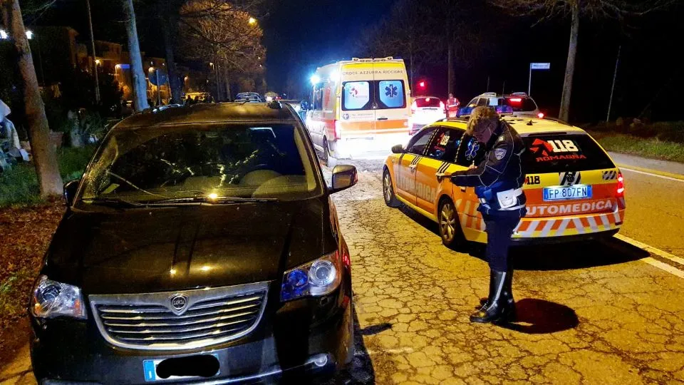 Una delle auto coinvolte nell’incidente (foto Migliorini)
