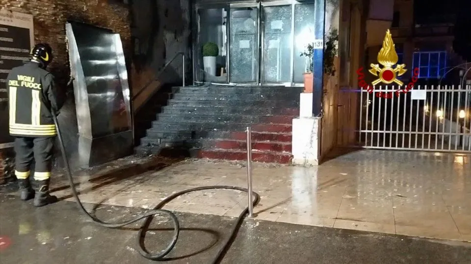 l’intervento dei Vigili del Fuoco