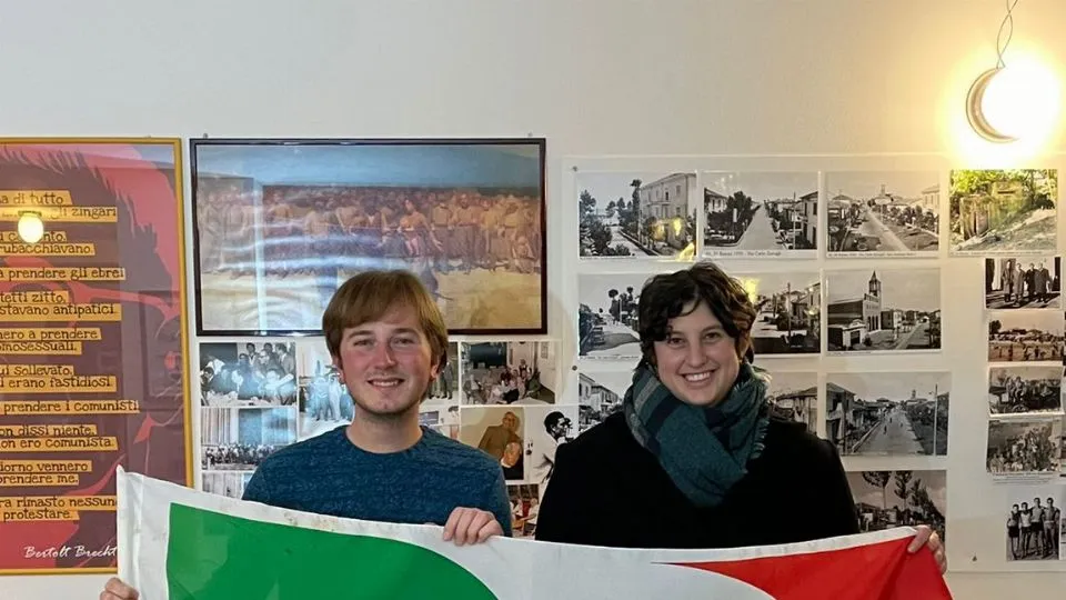 il consigliere comunale Edoardo Carminucci e la neo segretaria Gaia Giulianelli