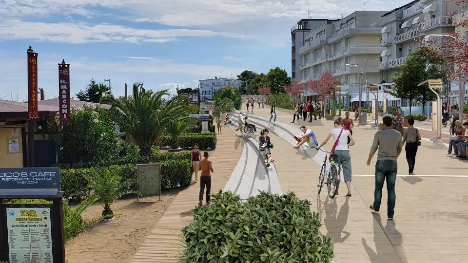 il lungomare di Cattolica nella proposta del centrosinistra