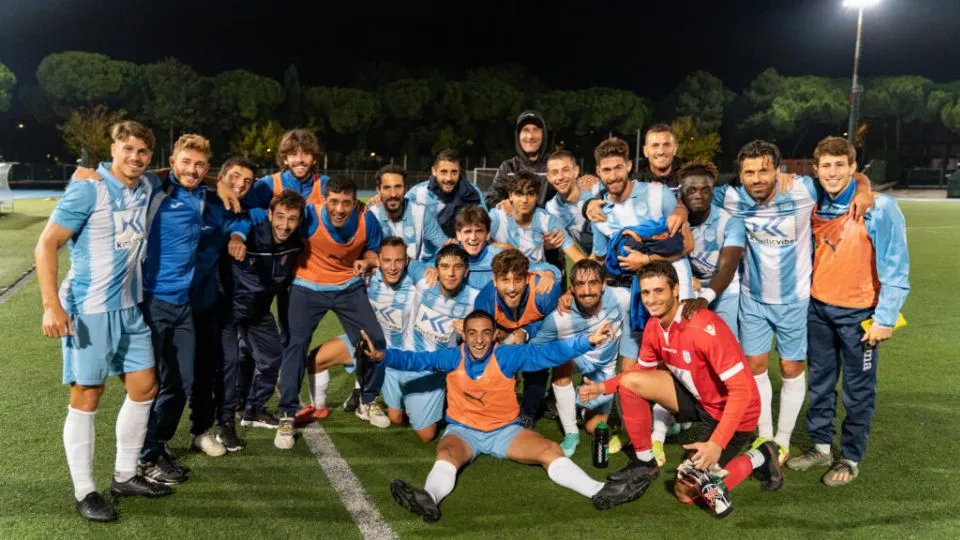 I giocatori della Fya Riccione dopo la vittoria in Coppa
