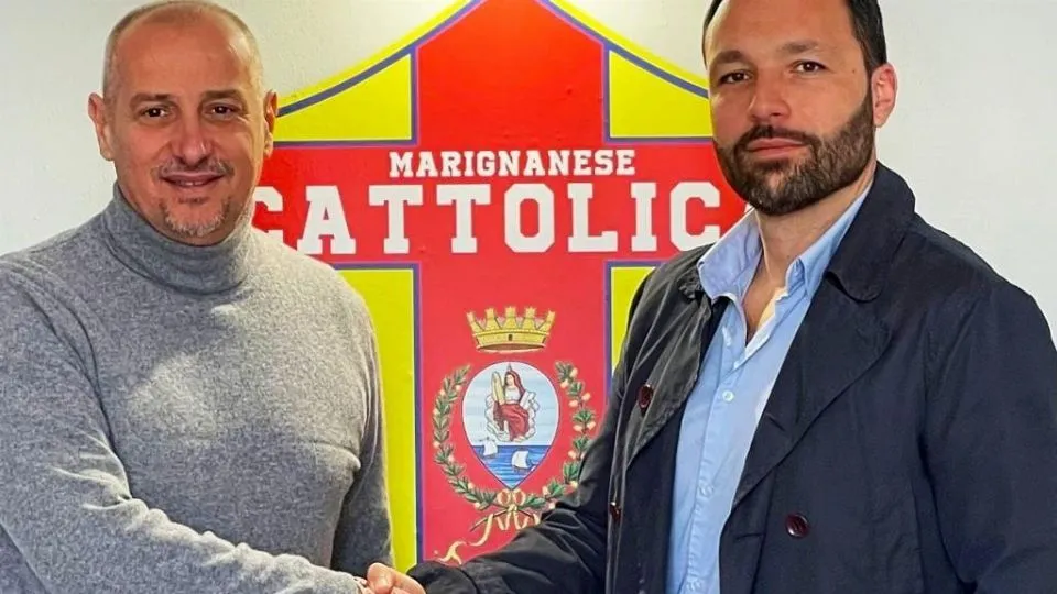 Vullo insieme al DS D’Agnelli il giorno dell’annuncio