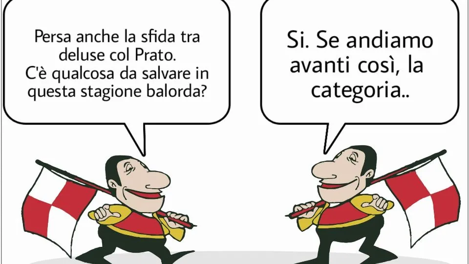 La vignetta di Baio dopo Rimini-Prato 0-1