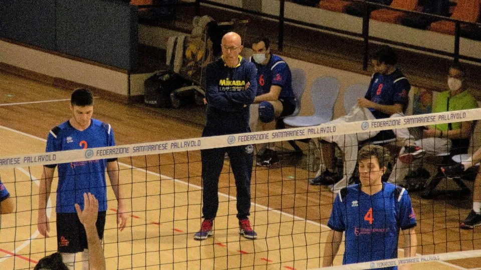 Stefano Mascetti osserva Samuel Frascio #2 e Matteo Bernardi #4
