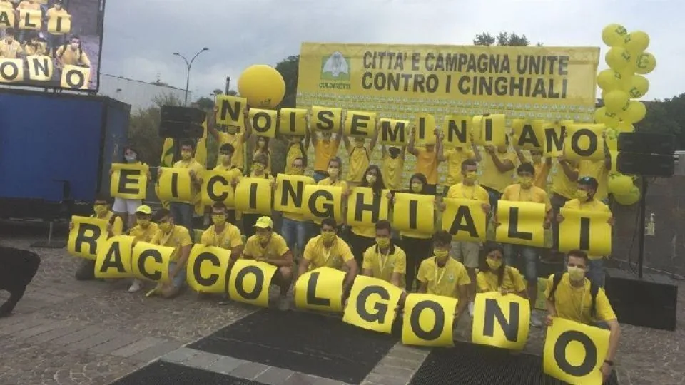 la protesta a Bologna
