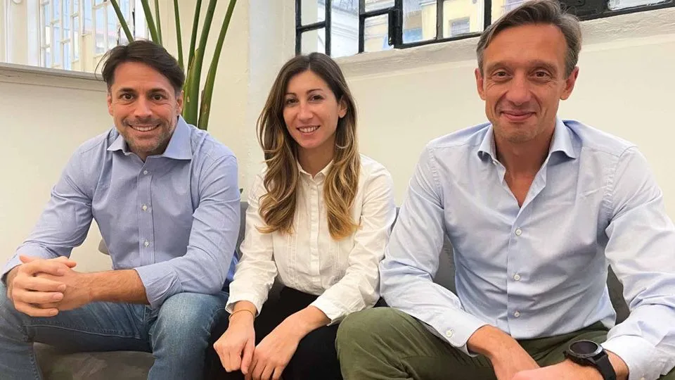 Francesco Ferrario, Lucrezia Sacchi e Fabrizio Ravasio, soci di Taking Off, organizzatori di IBF