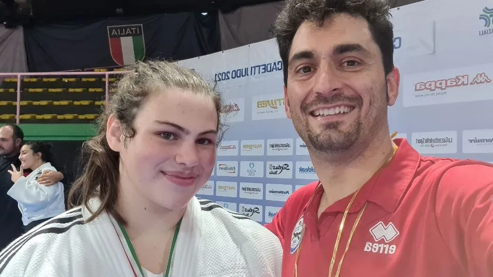 Morgana De Paoli e tecnico Giuseppe Longo