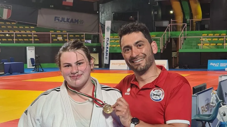 Morgana De Paoli insieme al DT Giuseppe Longo

