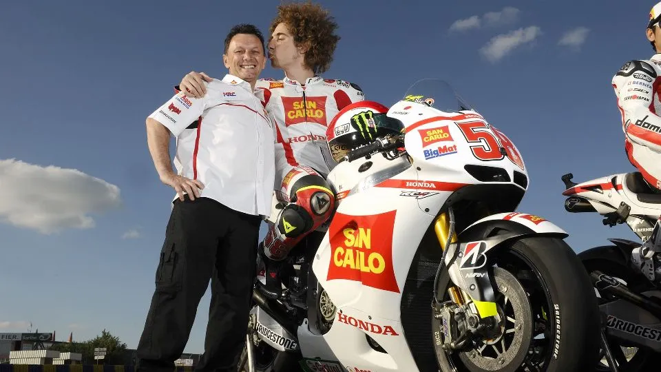 Fausto Gresini con Marco Simoncelli