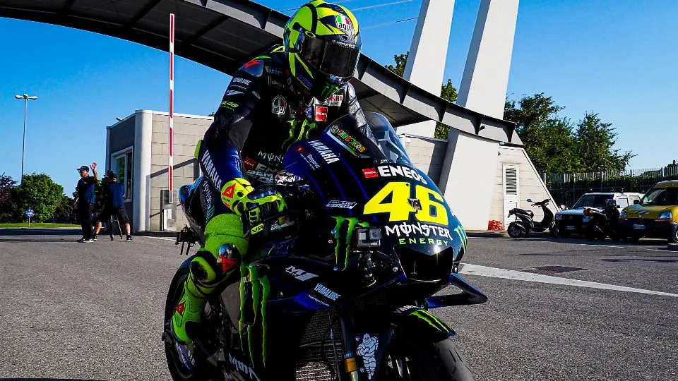 Valentino Rossi all’ingresso del MWC (Photo Fabrizio Petrangeli )