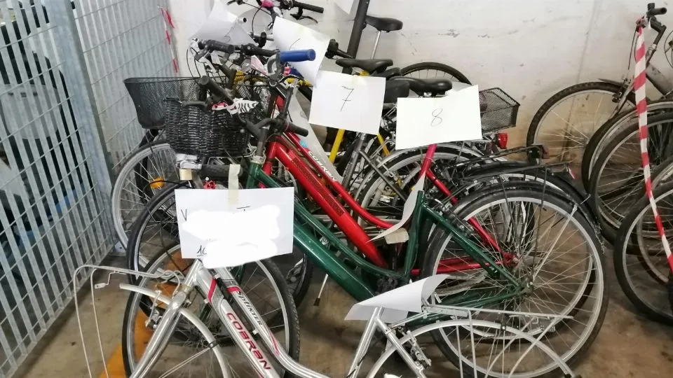 alcune delle bici sequestrate