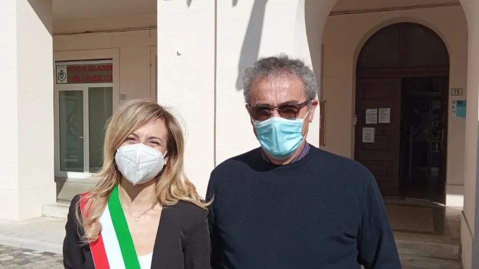 il sindaco Spinelli e l’assessore Bianchi