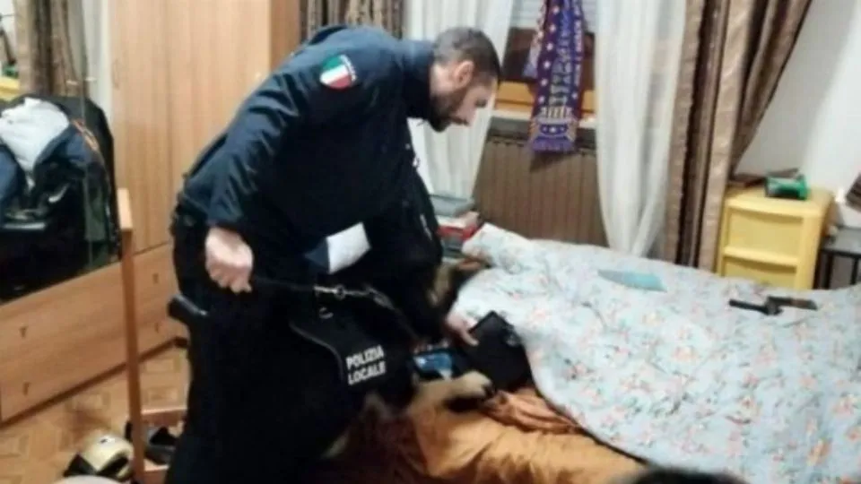 la perquisizione avvenuta nell’appartamento dei due
