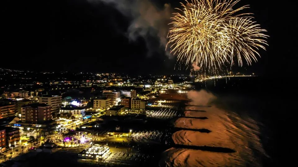 lo spettacolo dei fuochi d’artificio