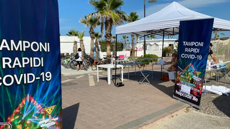 uno dei punti tampone di Riccione
