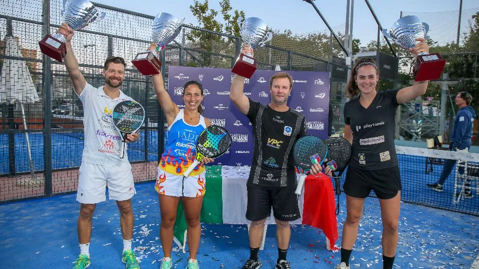 Simone Cremona, Giulia Sussarello, Marcelo Capitani e Carolina Orsi (Credit: FIT/Giampiero Sposito)