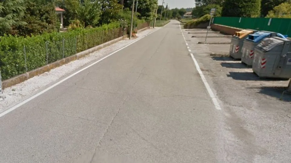 un tratto di via Casale a Sant’Ermete