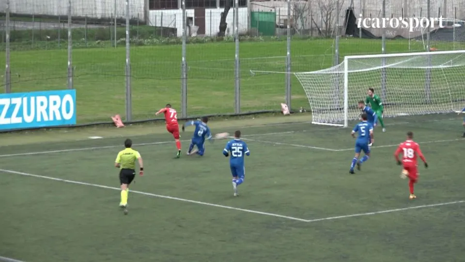 Il gol di Vuthaj al 3′ per il momentaneo 1-0 del Rimini
