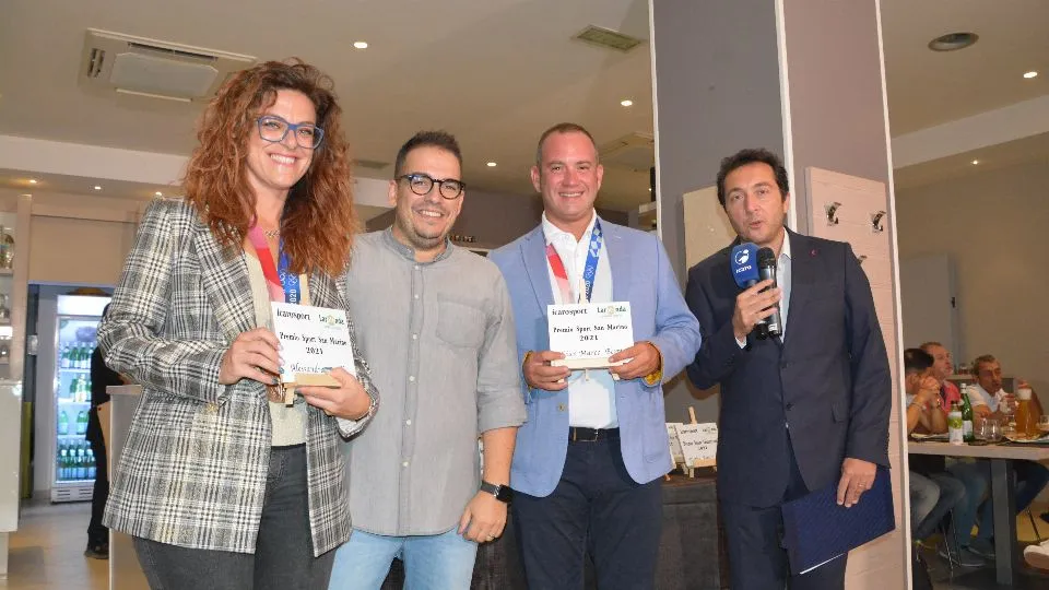 Alessandra Perilli, Salvatore Campanile (titolare de “La Rotonda Bistrò di Romagna”), Gian Marco Berti e Roberto Bonfantini