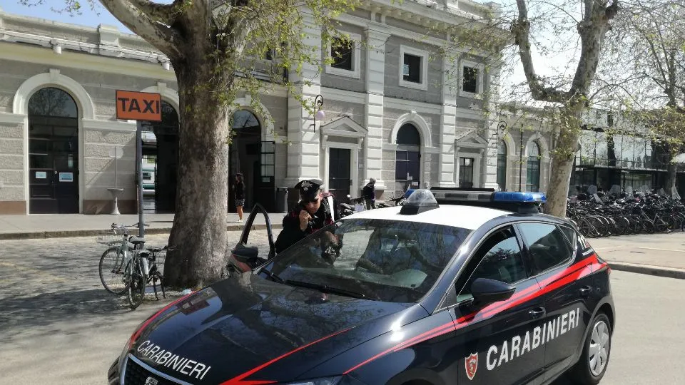 I Carabinieri in stazione a Rimini