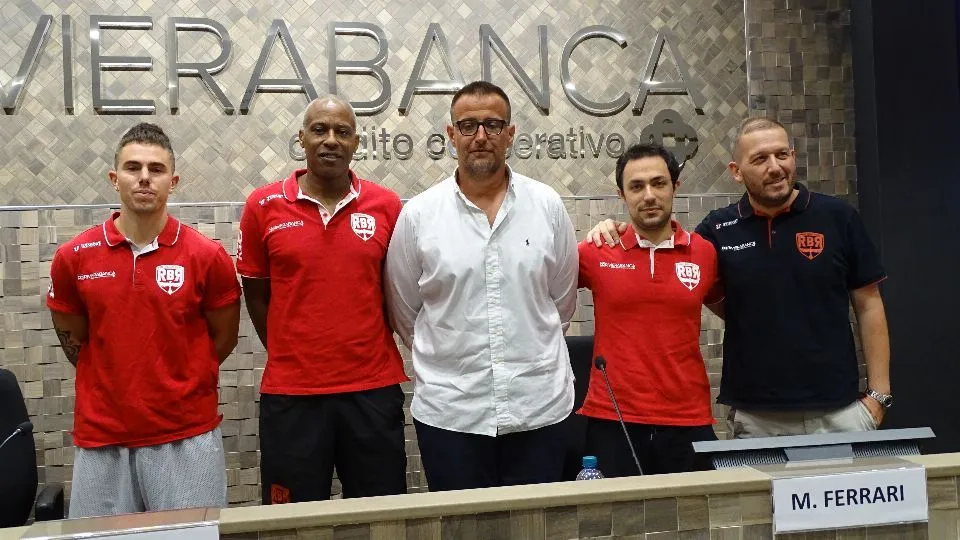 Lo staff tecnico di RBR 2021/2022 e il DS Turci