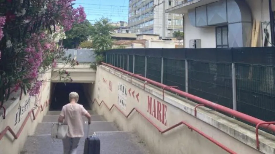 il sottopasso della stazione