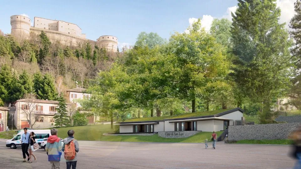 un rendering della scuola