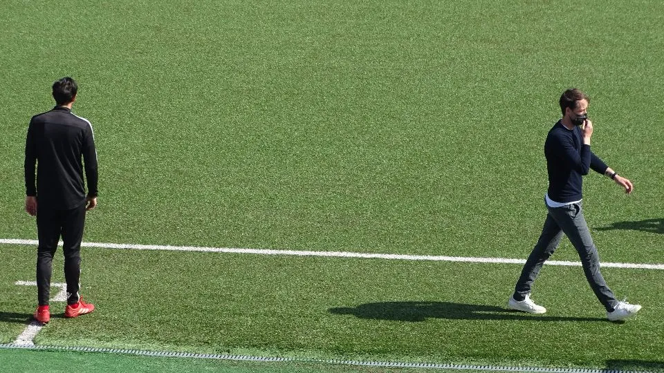 I due allenatori: Mastronicola e Togni