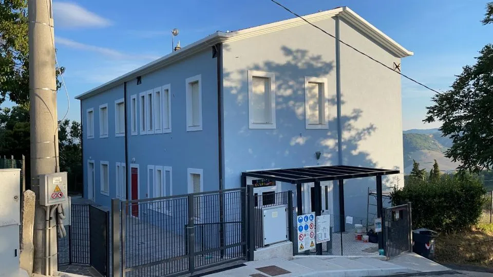 La scuola di Gemmano rinnovata.