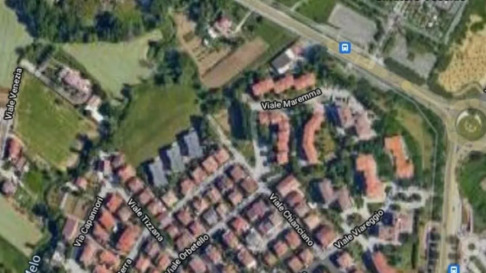 il quartiere Riccione 2 dall’alto