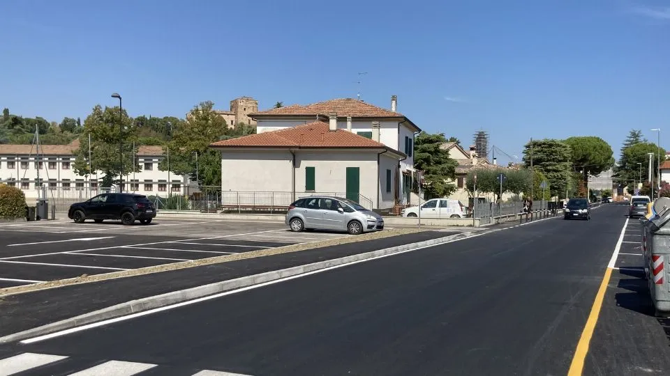 i lavori in via Togliatti a Santarcangelo