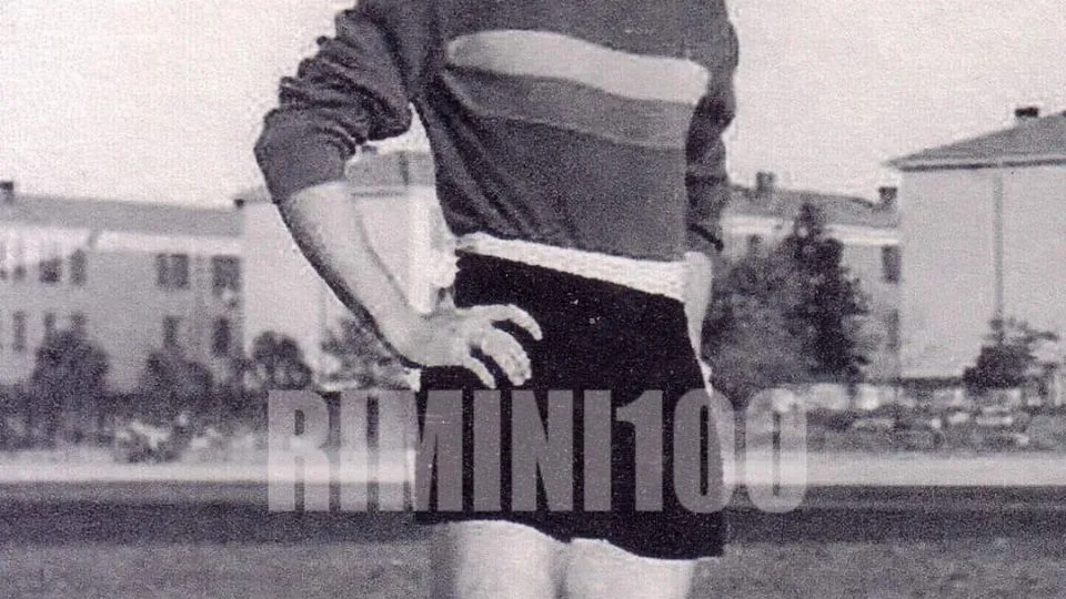 Sergio Gianni con la maglia del Rimini (Foto Rimini 100)