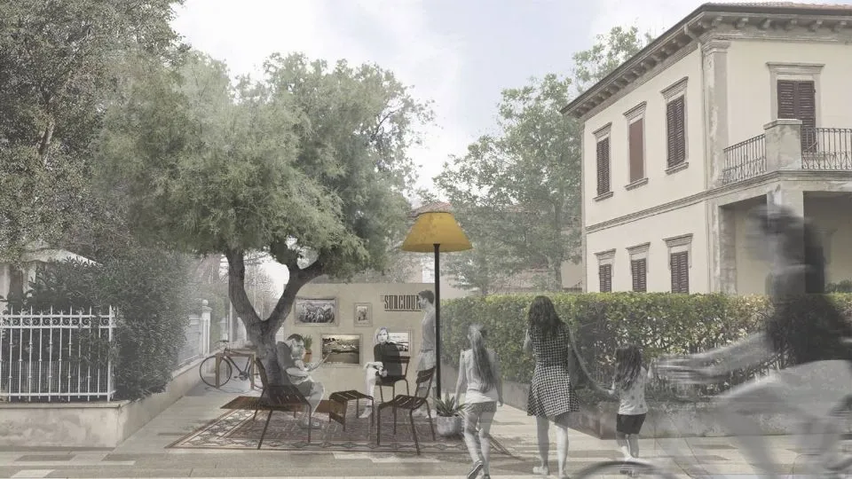 rendering di un salottino