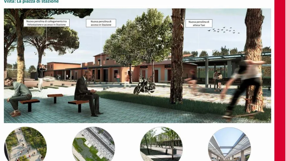 la nuova piazza della stazione
