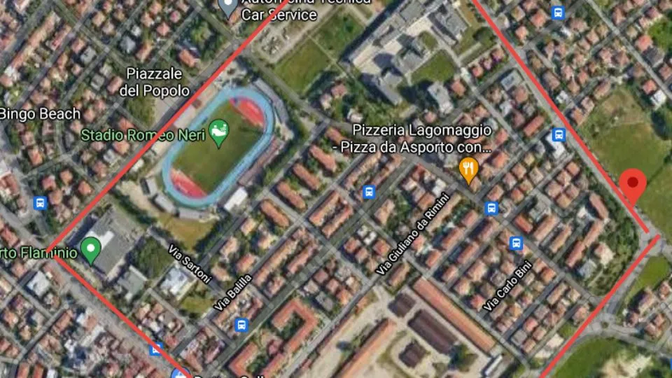l’area interessata