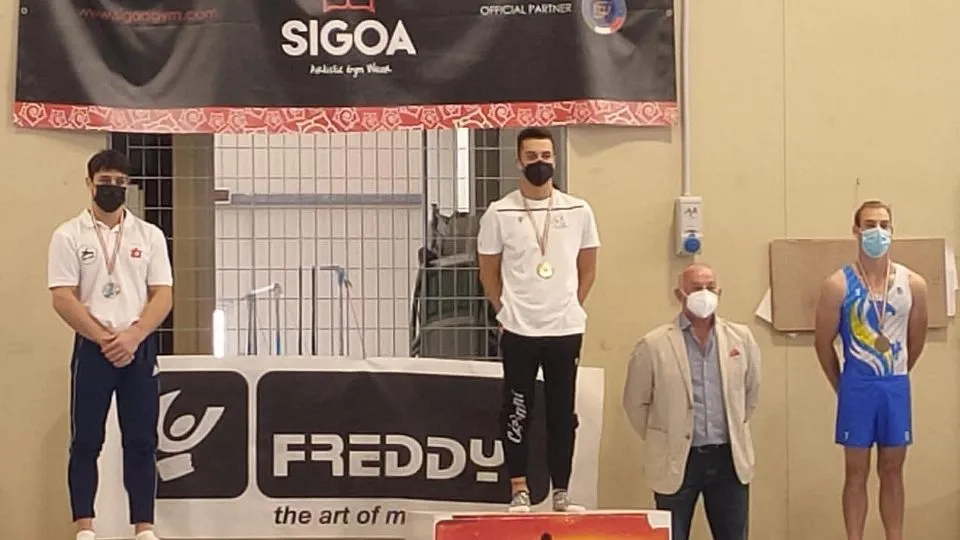 Thomas Grasso sul gradino più alto del podio