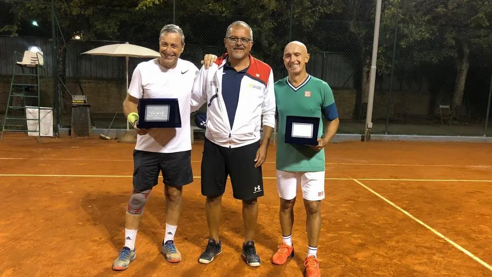 La premiazione del torneo Over 55
